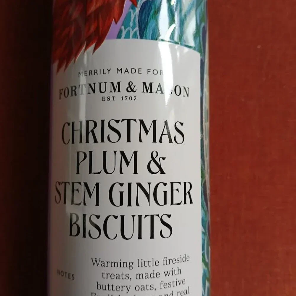 F&M Unopened, Christmas Plum and Stem Ginger Biscuits (cookies) - Picture 3 of 9